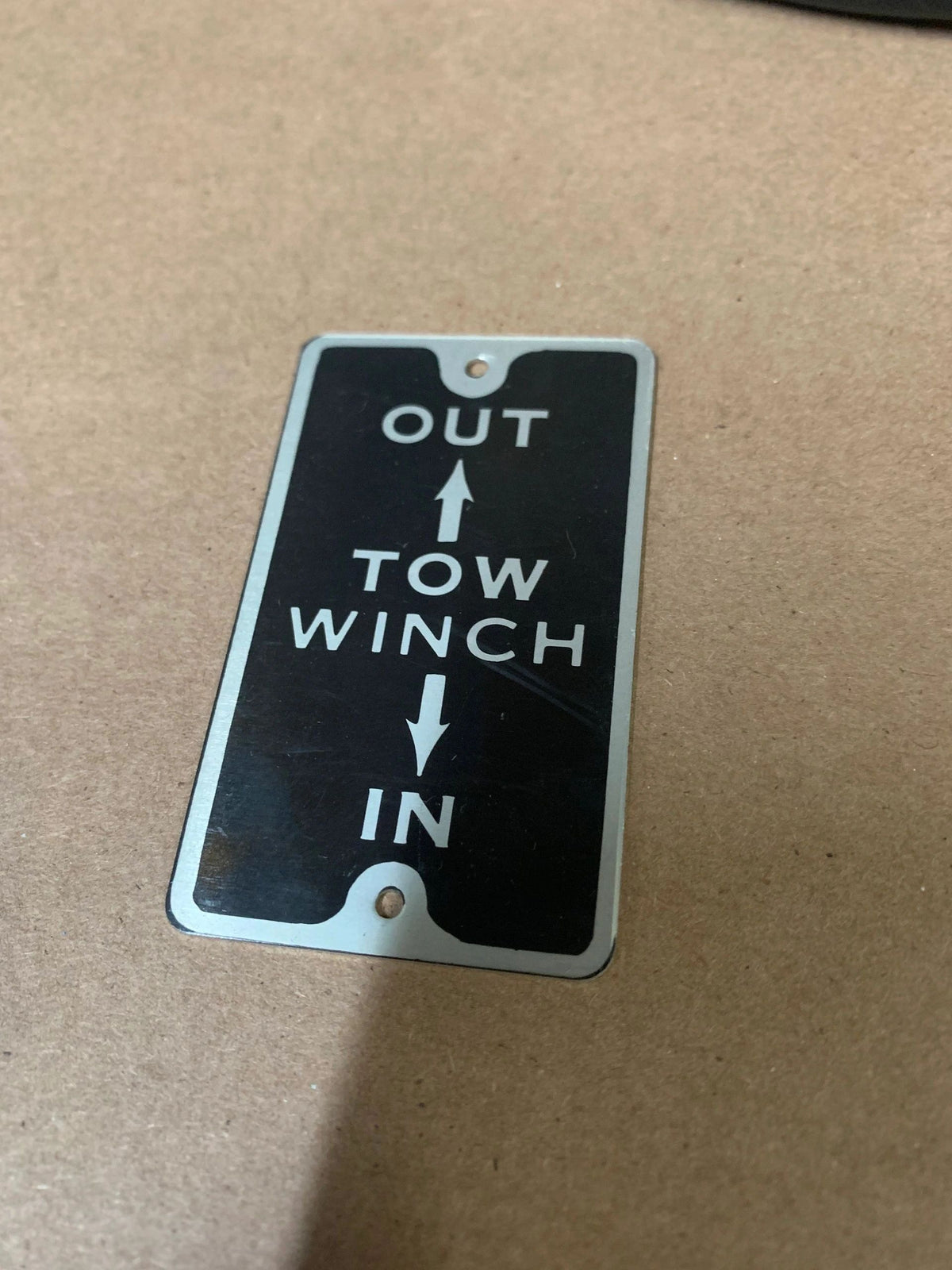 IDENTIFICATION PLATE 10909047, 9905-00-990-4378 NOS