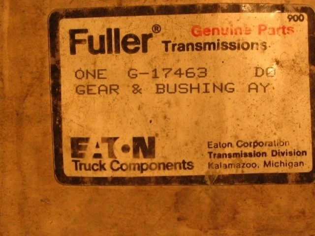 EATON, FULLER TRANSMISSION GEAR AND BRUSH ASSY G-17463 NEW