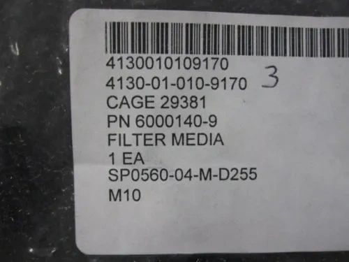 M1078 AIR CONDITIONING FILTER MEDIA 6000140-9 NOS