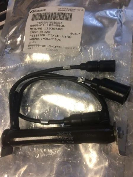M998 HEATER ASSEMBLY FIXED, RESISTOR 12338468, 5905-01-183-9636 NOS