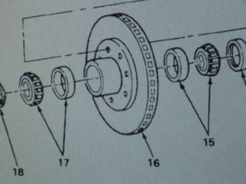 M1008 FRONT HUB ROTOR 15635678, 2530-01-216-4554 NOS