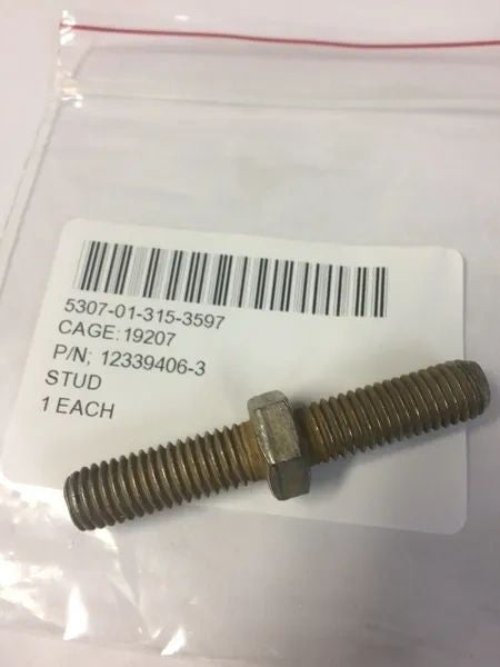 M998 A1 HUMMER EXHAUST MANIFOLD STUD 12339406-3 NOS