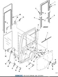 M1078 VEHICULAR WINDOW RIGHT SIDE 12414355-002 NOS