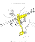 M998 HUMMER BRAKE PEDAL 12338394, 5596557, 2540-01-184-4389 NOS