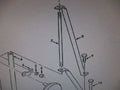 M939 REARVIEW MIRROR BRACKET ARM 12255995, 5340-01-082-7448 NOS