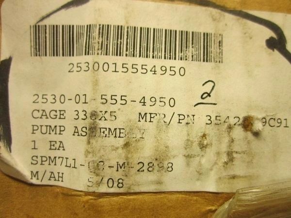 MRAP MAXXPRO STEERING GEAR PUMP 3542059C91, 2530-01-555-4950 NOS