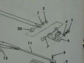 M151A2 JEEP WINDSHIELD WIPER PIVOT ARM 11644913, 2540-00-176-9402 NOS