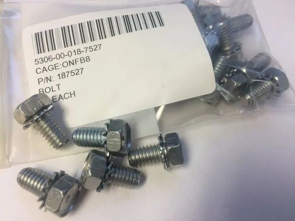 18 MULTI-USE BOLTS 187527, 5306-00-018-7527 NOS