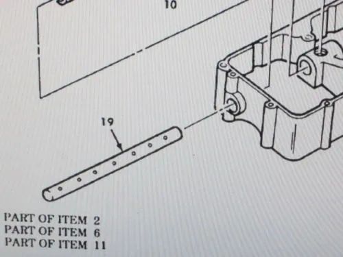 M939 A1 5 TON ROCKER ARM SHAFT 3801433 NOS