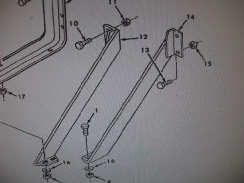 M939 RUNNING BOARD MOUNTING BRACKET 12256030-1, 5340-01-091-1609 NOS