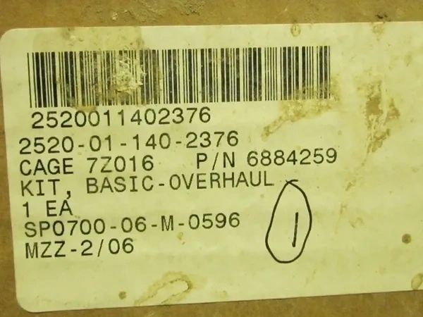 M939 BASIC OVERHAUL PARTS KIT 6884259 NOS